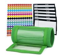 GOGO Braccialetto da calcio con QB Playbook - Wrist Coach - 192 adesivi e 6 cartellini per fai da te (verde)