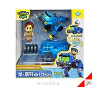 Gogo Dino BOO-LUCAS Figura BLU Bici Drone Slitta Dino Trasformatore Robot Gio...