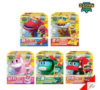 Gogo Dino Mini 5 pezzi Robot Giocattolo Set-Dinosauro Trasformatore Robot...