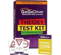GoGoDriver - Kit per test teorici per studenti - Include il libro dei codici della strada 2026 UK e schede flash test teoria della guida 2026 UK - Regali per 17° compleanno adolescenti per ragazzi e