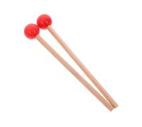Gogogmee 1 Paio Di Bacchette Per Xilofono Con Manico in Legno E Testa in Gomma, Per Percussioni, Campanelli Per Marimba, Tamburo A Lingua, 21 Cm