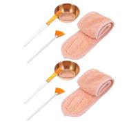Gogogmee 1 Set Applicatore Maschera Viso: Prodotti per il Viso per Donna - Applicatore Morbido con Pennello per Maschera con Ciotola e Set di Pennelli per il Trattamento a Casa