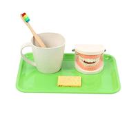 Gogogmee 1 Set giocattoli per l'educazione dei primi denti giocattoli educativi giocattoli di vita pratica toys for giocattolo bambino giocattolo per lavarsi i denti AbS Riutilizzabile