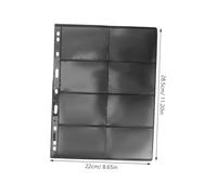 Gogogmee 10 fogli Album per Francobolli Trasparente PVC Doppia Faccia Organizer per Collezione Monete Foto e Banconote Custodia Protettiva Riutilizzabile e Resistente per Collezionisti
