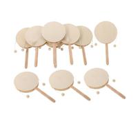 Gogogmee 10 Mano Grezzo da Dipingere Strumento Percussione Rattle Artigianale Diy per Sviluppo Motorio e Educazione
