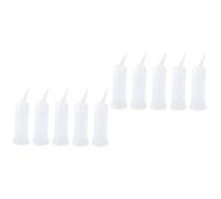Gogogmee 10 Pezzi applicatore vuoto con scala bottiglie di succo di salsa grandi bottiglie di liquore bottiglie per condimenti flacone applicatore vuoto bottiglia bilancia da parrucchiere