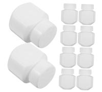 Gogogmee 10 pezzi Bottiglie da Viaggio con Tappo Hdpe Contenitori Portatili per Integratori e Polveri Bottiglie Ermetiche Anti-luce per Conservazione Sicura