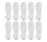 Gogogmee 10 Pezzi Copripennelli per Trucco Antipolvere in Plastica Trasparente Protezioni Riutilizzabili per Pennelli da Fard Copertura Rotonda Custodie Protettive per Uso Domestico e