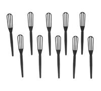 Gogogmee 10 Pezzi Frusta in Plastica per Mescolare Colore Capelli Miscelatore Manuale Ergonomico per Crema Colorante Agitatore per Parrucchiere e Uso Domestico