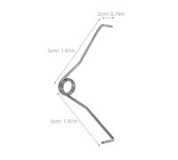 Gogogmee 10 Pezzi Molle a V per Cesoie da Potatura Molle di Torsione per Potatore da Giardinaggio Ricambio per Forbici a Molla ad Uso Domestico e Professionale per Potatura Rami