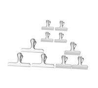 Gogogmee 10 Pezzi Mollette Chiudi Sacchetti in Acciaio Clip Sigillanti per Alimenti Piccole e Medie per Cucina Fermagli per Conservazione e Organizzazione Documenti