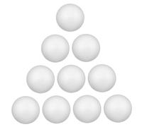 Gogogmee 10 Pezzi Palline in Polistirolo Bianche Sfere Schiuma per Decorazioni Natalizie e Progetti Creativi per Scuola e Feste