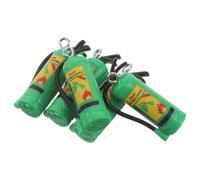 Gogogmee 10 Pezzi Portachiavi Estintore in Miniatura Verde, Ciondoli Piccoli per Borse e Zaini, Accessori Decorativi Leggeri in Abs per Regali Vigili del Fuoco e Creazioni Fai da