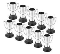Gogogmee 10 Pezzi Trofei Plastica Mini 8,2x4,5 Cm Premio Partecipazione Decorazioni Sportive Scuola Festa Squadra Riutilizzabile