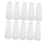 Gogogmee 10 Pezzi Tubo di Filato di Plastica Maglia a Rocchetto Bobine di Filo Bobina di Plastica Creazione Bobina di Tessitura del Filo Bobina da Ricamo Pipa Fai da Te Bianca PVC