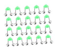 Gogogmee 100 Campanelli Allarme Doppio per Canne Accessori Notturna con Segnale Sonoro Vibrante Verde per Indicatore Sensibile
