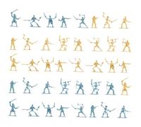 Gogogmee 100 Modelli Soldatini Pirati Miniature Guerrieri Resistenti per Decorazioni e Giochi di Ruolo