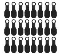 Gogogmee 100 Pezzi 100 Pezzi Coperture in Silicone Antiscivolo Nere per Grucce Abiti, Strisce Elastiche Riutilizzabili per Appendiabiti in Plastica e Legno, Accessori per Organizzazione