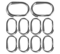 Gogogmee 100 Pezzi Anelli Ovali Doppio Anello Acciaio Inossidabile per Gioielli Fai da Te Connettori Sicuri per Collane Bracciali Orecchini e Portachiavi Anelli Artigianali Senza Spigoli