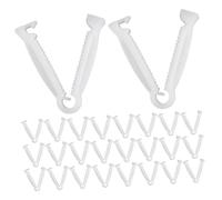 Gogogmee 100 pezzi Clip Ombelicale per Animali Morsetti Plastica per Maiali e Piccoli Animali Protezione Sicura e per Allevamento