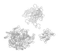 Gogogmee 100 Pezzi Ganci e Occhielli in Ottone per Cucito Chiusura Regolabile per Reggiseni Abbigliamento e Gonne Fissaggi Resistenti per Progetti Te