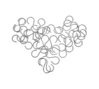 Gogogmee 100 Pezzi Ganci S Sospensione per Forno Ceramica Resistente Calore Accessori in per Cottura Gioielli e Vetrate