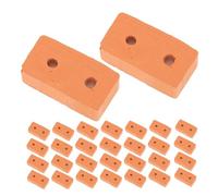 Gogogmee 100 Pezzi Mattoncini Miniatura Realistici per Costruzione Modelli Blocchi per Casa delle Bambole e Paesaggi Accessori per Giardino Fai da Te Mattoni in Miniatura per Progetti