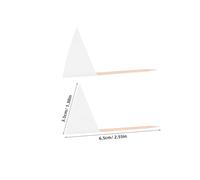 Gogogmee 100 Pezzi Stuzzicadenti Bandierine Triangolari Bianche Marcatori per Cibo Decorazioni per Cupcake Cocktail e Frutta Materiali Sicuri per Uso Alimentare