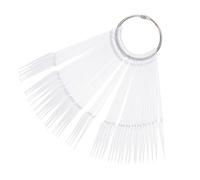 Gogogmee 100pezzi Espositore Per Unghie Con Punte Trasparente Fan Shape Nail Display Per Nail Art e Smalto Per Saloni e Pratiche Personali
