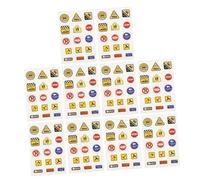 Gogogmee 10fogli Adesivi Stradali Stickers Educativi Per Giocattoli Facile Rimuovere Residui Per Giochi Creativi e Infantile