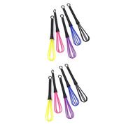 Gogogmee 10pezzi Frusta Per Tinture Parrucchiere Plastica Agitatore Balloon Per Strumento Miscelatore Per Salone Colori Casuali Manico Di Utile Per Colorare e Mescolare
