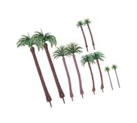 Gogogmee 10pezzi Modello Di Palma in Plastica Di Modelli Di Albero Paesaggistico Dimensioni Per Layout Di Scenario Fai Da Te Decorazioni Di Micro Paesaggi
