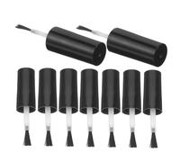 Gogogmee 10pezzi Pennelli Per Smalto Per Unghie Da Pz Tappi Per Bottigliette Di Smalto Applicatore Per Gel Strumenti Fai Da Te Per Nail Art Per Salone Di Bellezza Casa Nero