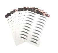 Gogogmee 10pezzi Sopracciglia Finte Per Donna Adesivi Trasferimento Idrato Aspetto Naturale Sopracciglia Nere Pack Da Beauty Supply
