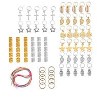 Gogogmee 110 pezzi Anelli per in Metallo Resistente Accessori Decorativi per Dreadlocks Clip Sottile e Flessibile per per Feste Matrimoni e Sfilate di Moda