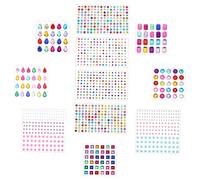 Gogogmee 11fogli Adesivi Strass in Cristallo Autoadesivi Personalizzabili per Decorare Oggetti per Quaderni e Borse Facili da Applicare su Superfici Pulite