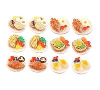 Gogogmee 12 Cibo in Miniatura Per Bambole Modelli Snack e Dessert Accessori Da Gioco Per Case Delle Bambole Decorazioni Realistiche Per Giochi Ruolo
