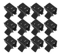 Gogogmee 12 Pezzi 12 Pezzi Mini Fermagli a Ganascia Neri 2 CM in Plastica per Chioma Sottili, Clip a Artiglio Rettangolari Antiscivolo per Styling Delicato e Uso Quotidiano, Accessori