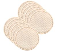 Gogogmee 12 Pezzi Coppette Assorbilatte in Cotone Riutilizzabili, Cuscini per L’allattamento Assorbenti Post-parto Buona Aderenza, per Uso Quotidiano e Prevenzione Fuoriuscita Latte