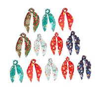 Gogogmee 12 Pezzi Elastici Per Con Nastro Natalizio Elastici Per Foulard Per Per i Ragazze Cravatte Per Con Sciarpa Tessuto (poliestere)