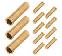 Gogogmee 12 Pezzi Inserti in Ottone per Aste Freccia con Connettore Vite per Bilanciamento e Stabilità Accessori Tiro con Arco per Caccia e Tiro al Bersaglio