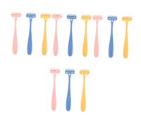 Gogogmee 12 Pezzi Rasoio Manuale per Femminile Colori Vivaci Giallo per Depilazione Precisa e Portatile per Viaggi e