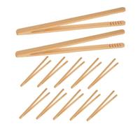 Gogogmee 12 Pinze in Bambù per Snack Clip per Perline Educative Montessori Pinze Riutilizzabili per Strumento Versatile per Coordinazione Mano Occhio e