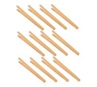 Gogogmee 12 Pinzette in Bambù Montessori da Strumenti Motori per Pinze Multifunzione per Snack e Alimenti Resistenti e Sicure in Bamboo Sostenibile