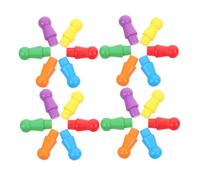 Gogogmee 120 Pedine da in Legno Multicolori Pedine Sagomate per e Giochi da Tavolo Versatile per Design Resistente e Facile da Maneggiare