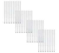 Gogogmee 120 Pezzi Ricariche per Penna a Sfera Grande Capacità, Scrittura Scorrevole e Compatibilità, in Plastica Bianca, per Ufficio e Scuola Design Minimalista