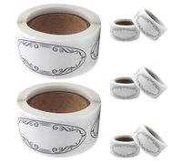 Gogogmee 1200 Etichette Rimovibili per Congelatore - Adesivi per Barattoli - Etichette Ovali Autoadesive Vuote Scrivibili Rimovibili per La Conservazione di Alimenti, Bottiglie, Cosmetici, Spezie