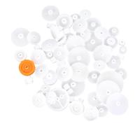 Gogogmee 128pezzi Ingranaggi in Plastica di Pulegge e Viti Senza Fine per Costruzioni Fai da Te e Progetti Meccanici Ad Alta Precisione e Basso Rumore