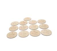 Gogogmee 13pezzi Biglietti Mensili in Per Ragazzo Biglietti Nascita Infantile Colore