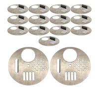 Gogogmee 15 pezzi di cancelletto d'ingresso per - Disco d'ingresso per in acciaio inossidabile da 2,7 pollici e porta per api con 4 modalità di accesso - Disco porta per nido di api